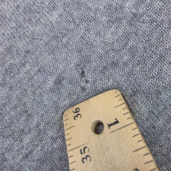 Celeste Poncho Womens One Size Blue Gray Wool Cashmere Blend Colorblock Knit - Picture 3 of 13